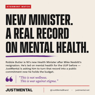 Robbie Butler Health Minister Northern Ireland mental health