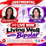 Leah Charles-King and Amy Tubb on JustMentalTalk discussing living well with bipolar